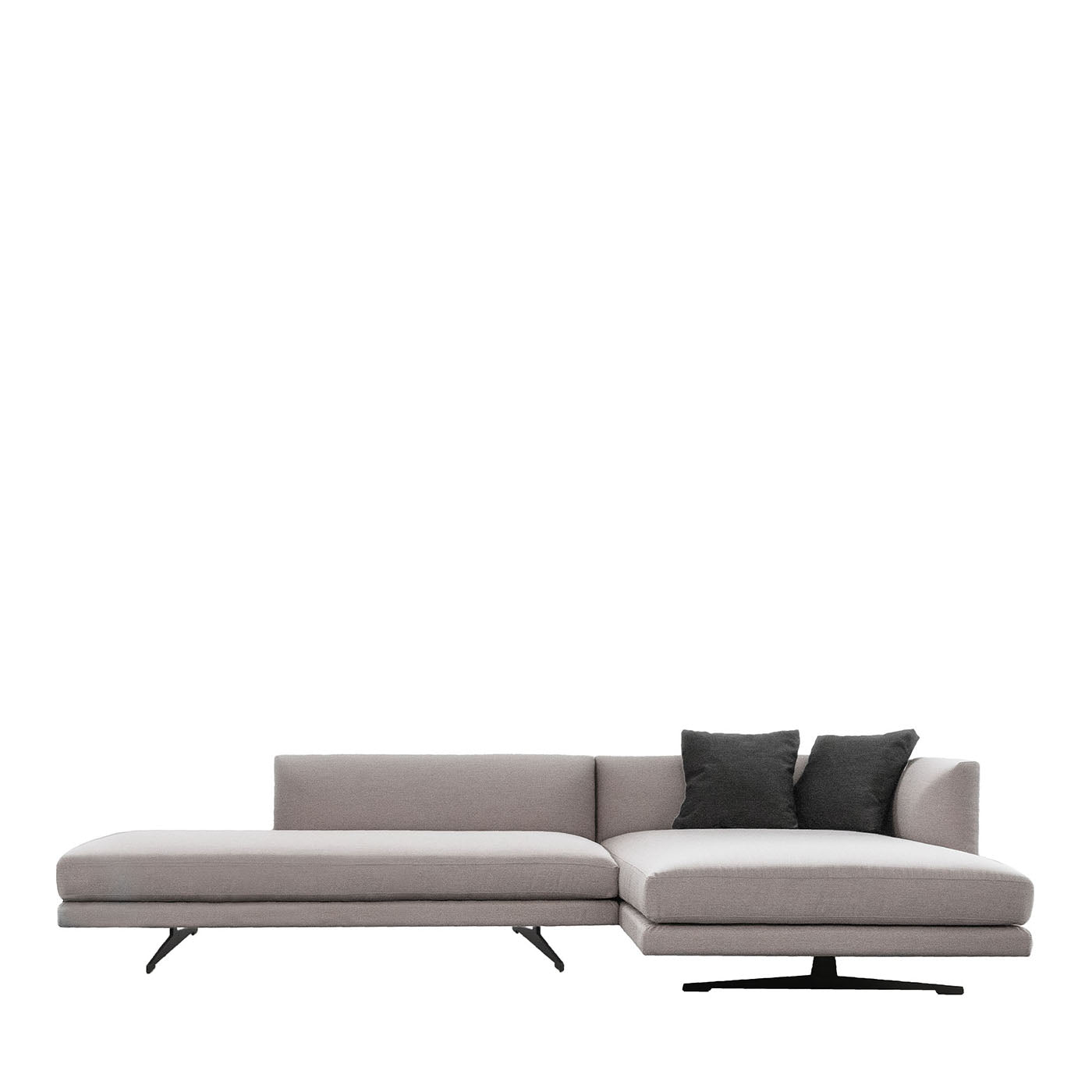 Philip Angular Gray Sofa - Vue principale