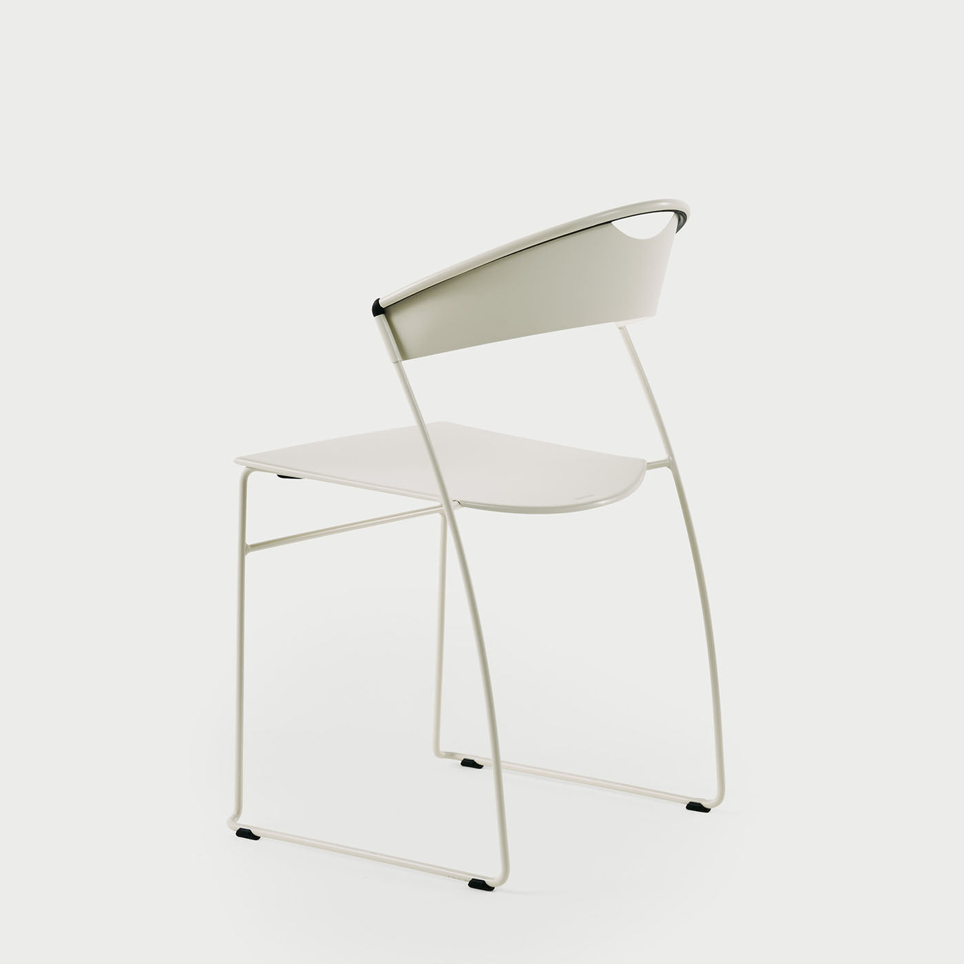 Juliette White Metal Chair by Hannes Wettstein - Alternative view 2