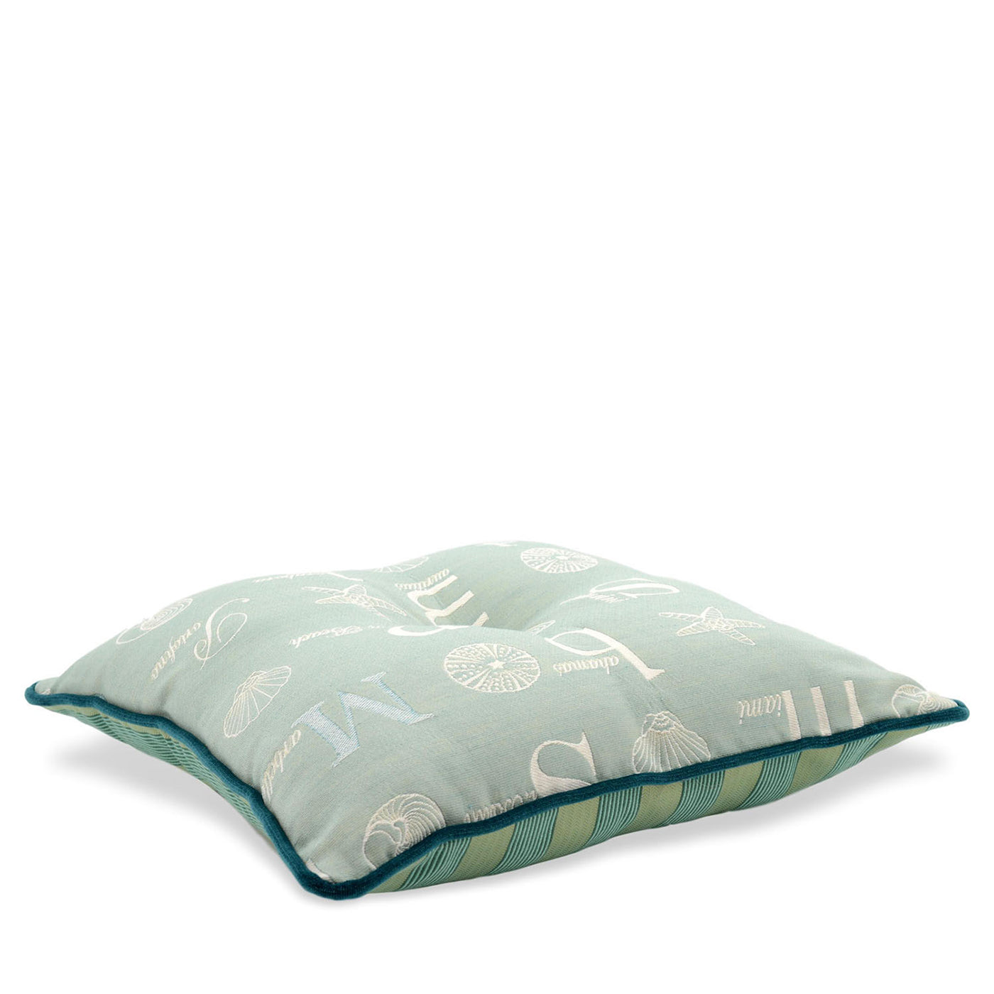 Coussin carré Carrè en tissu Jacquard Riviera - Vue alternative 2