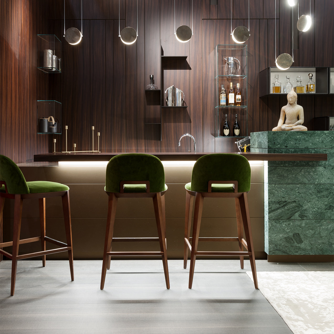 Clis Bronze Metal Suspension Lamp - Alternative view 3