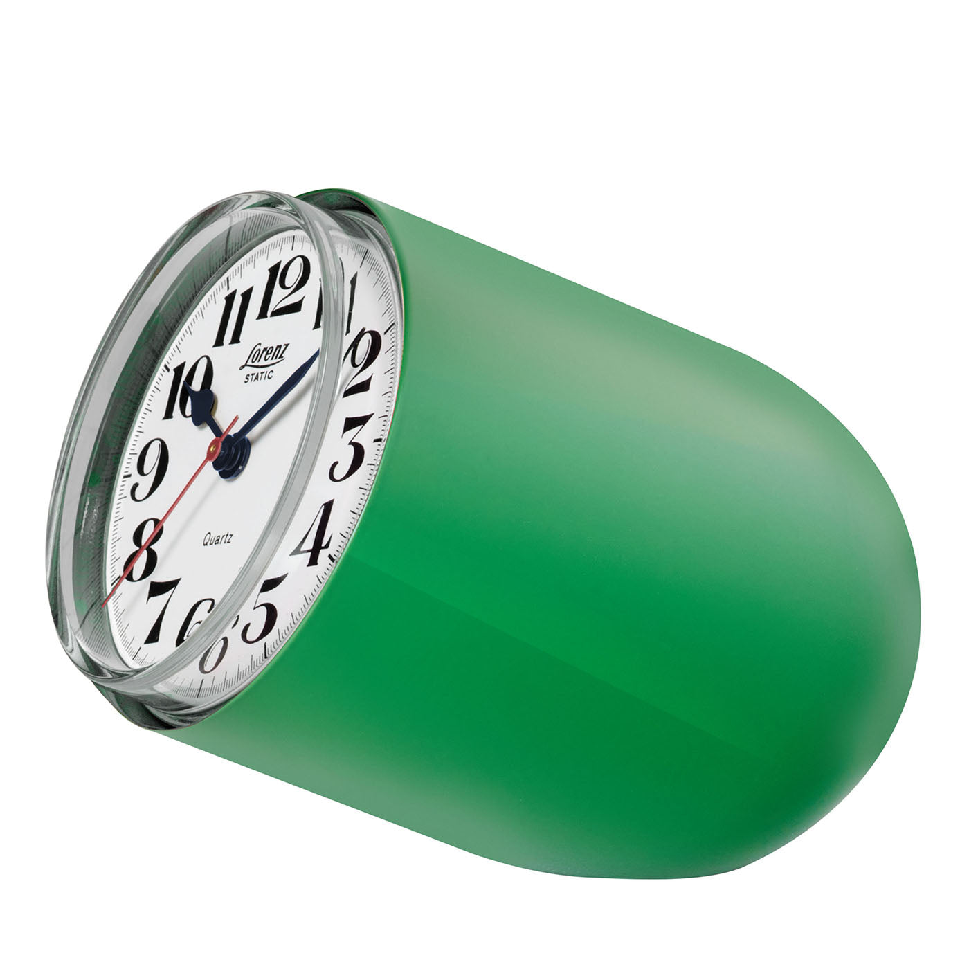 Orologio statico da tavolo verde di Richard Sapper - Vista principale