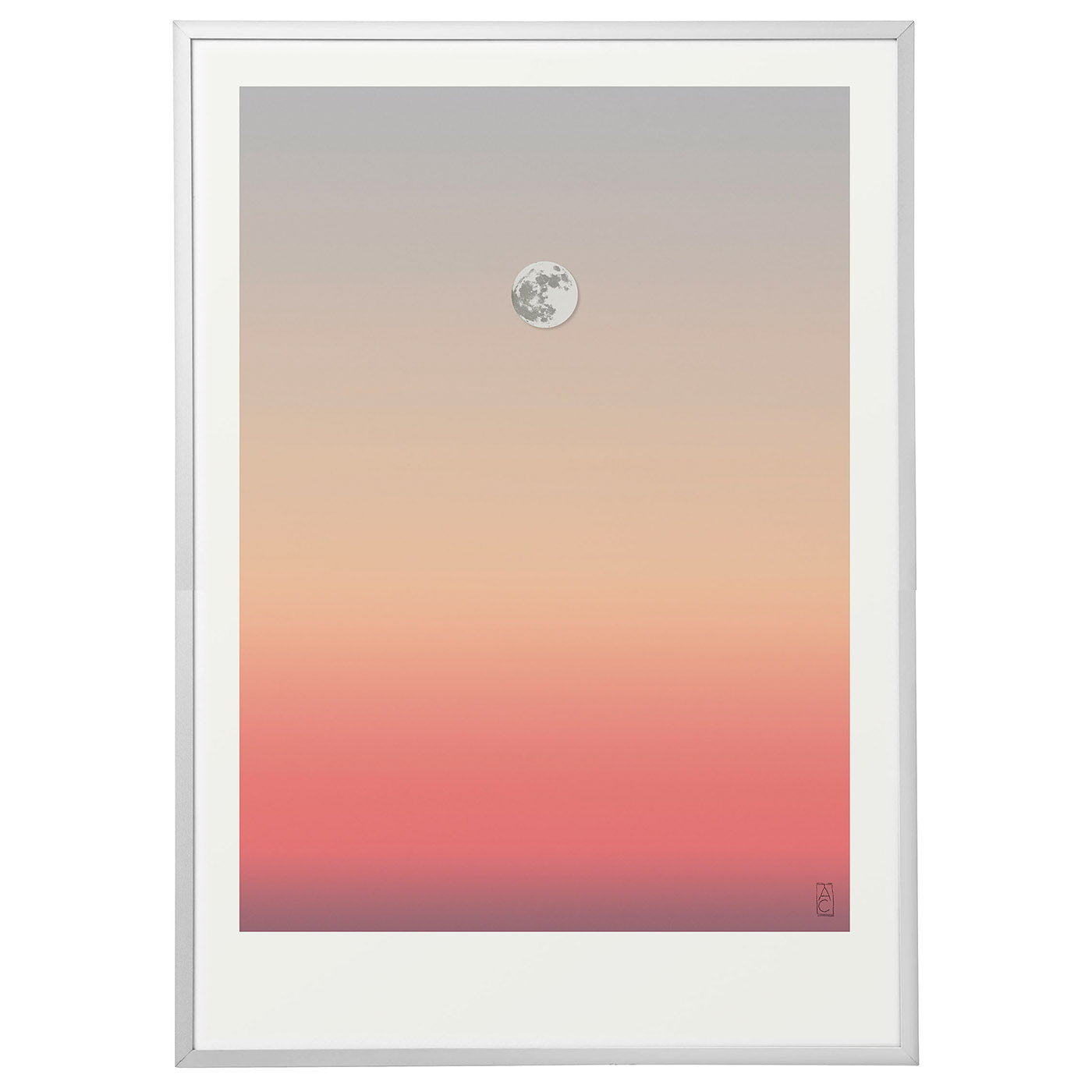 White Moon 03 Print  - Alternative view 1