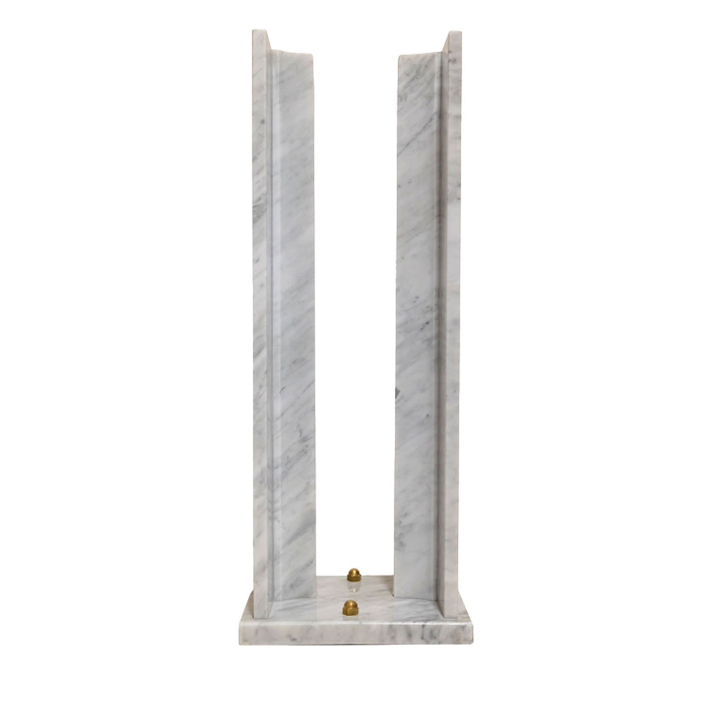 White Carrara Marble HEA Floor Lamp by Michael Milesi - Main view