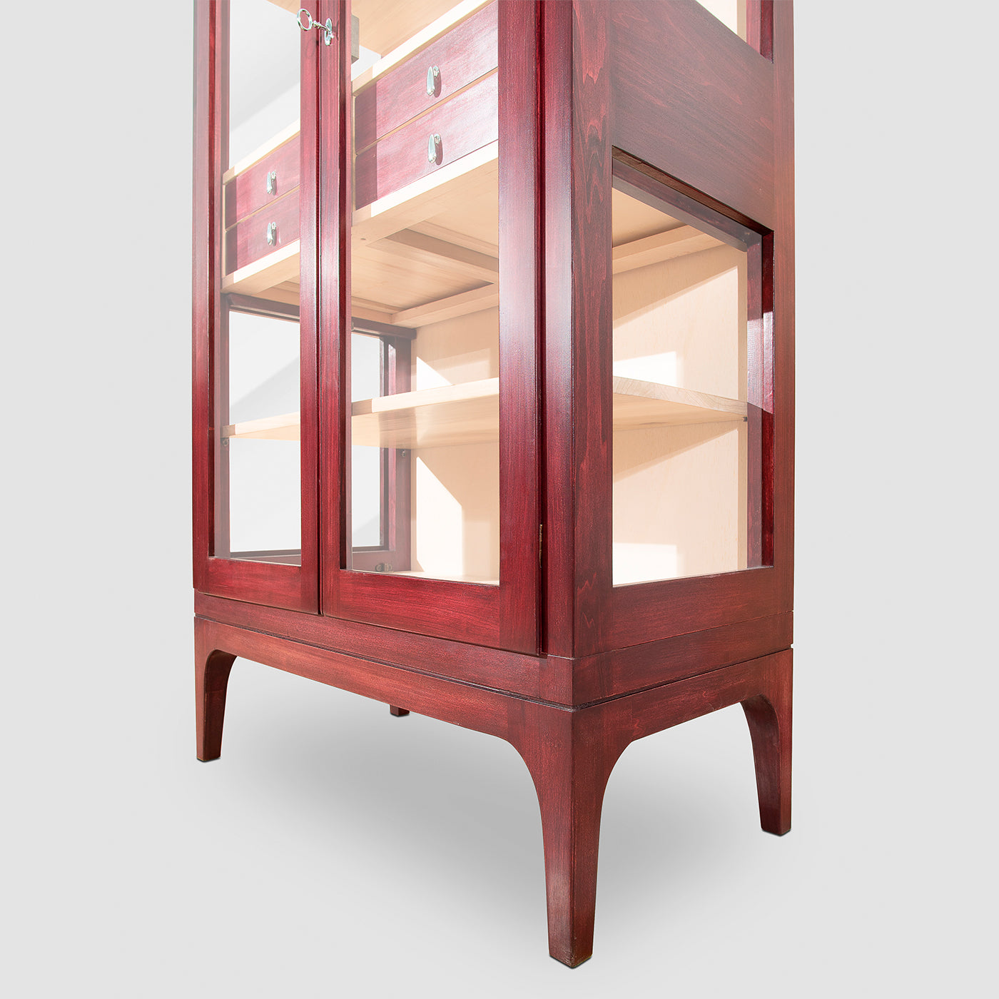 Elsa 2-Door Red Display Cabinet by Eugenio Gambella - Vue alternative 2
