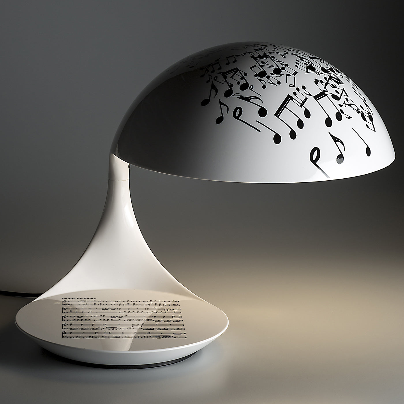 Cobra Texture Music Notes Table Lamp by Marco Ghilarducci - Alternative view 1