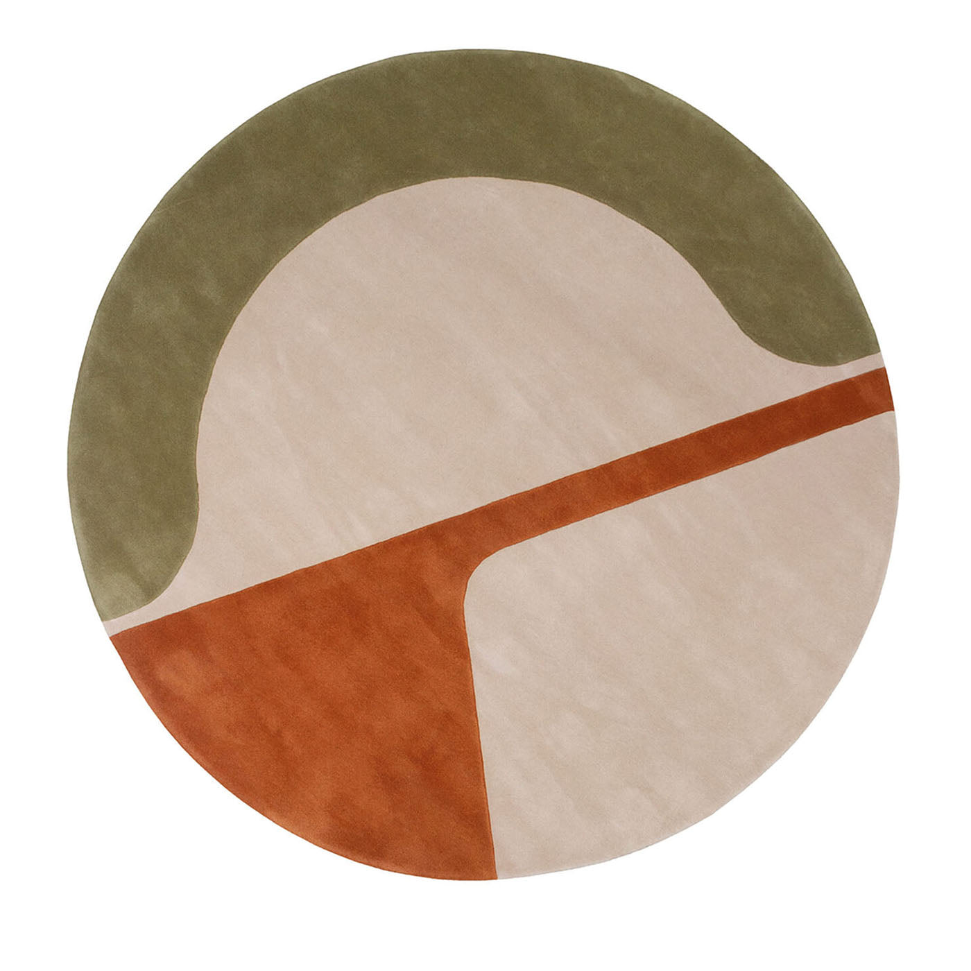 JC-7 Isola Round Polychrome Wool Rug by Joe Colombo - Main view