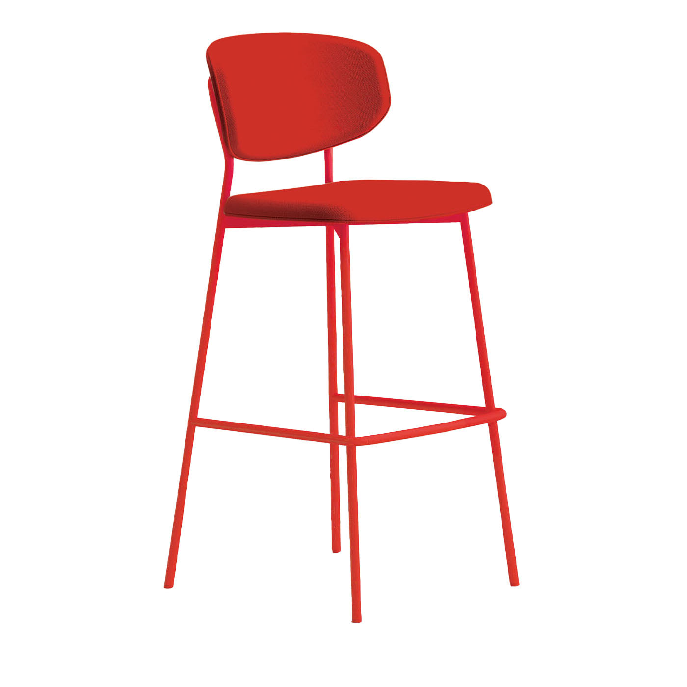 Wround Red Stool by Copiosa Lab - Main view