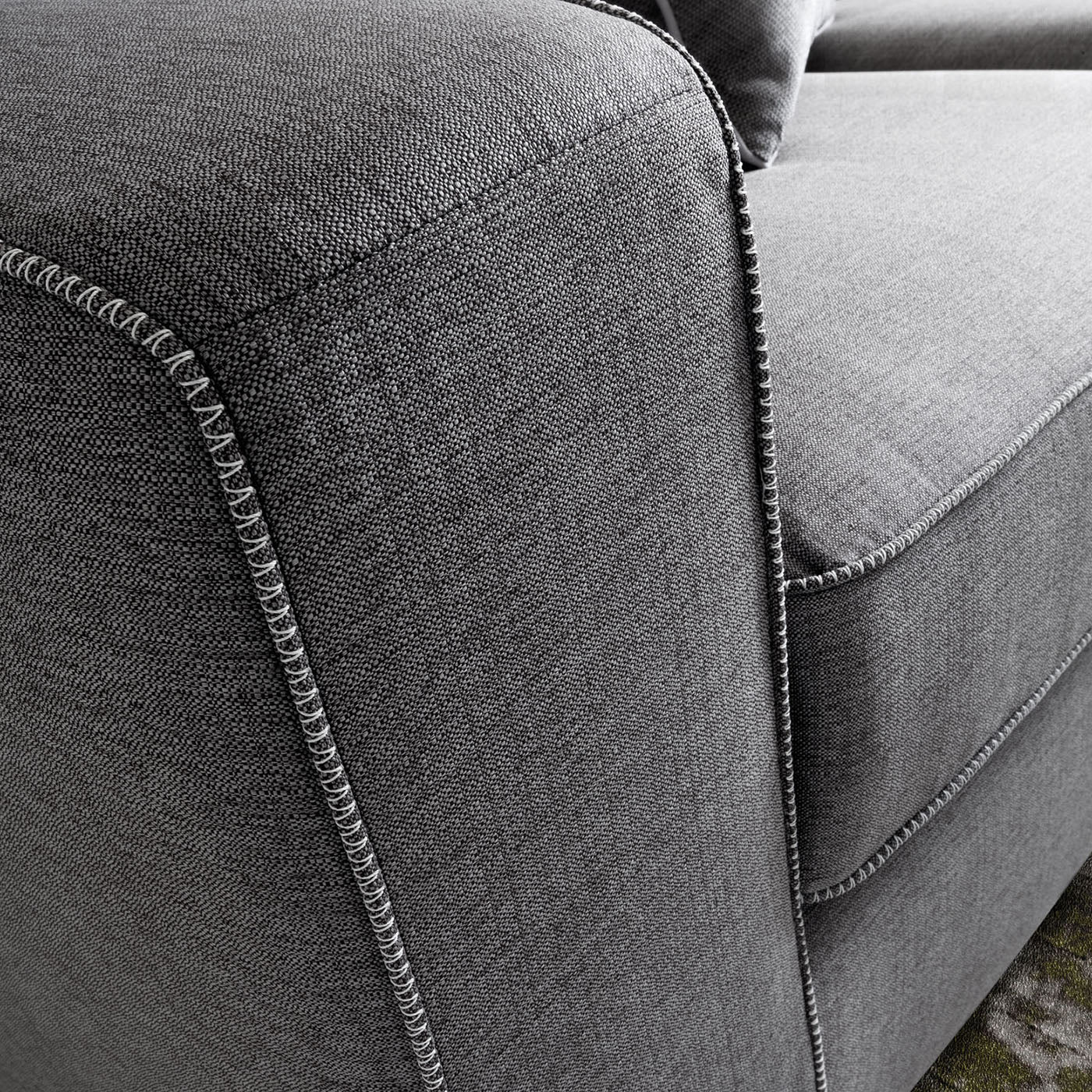 Merope Angular Gray Sofa - Alternative view 1