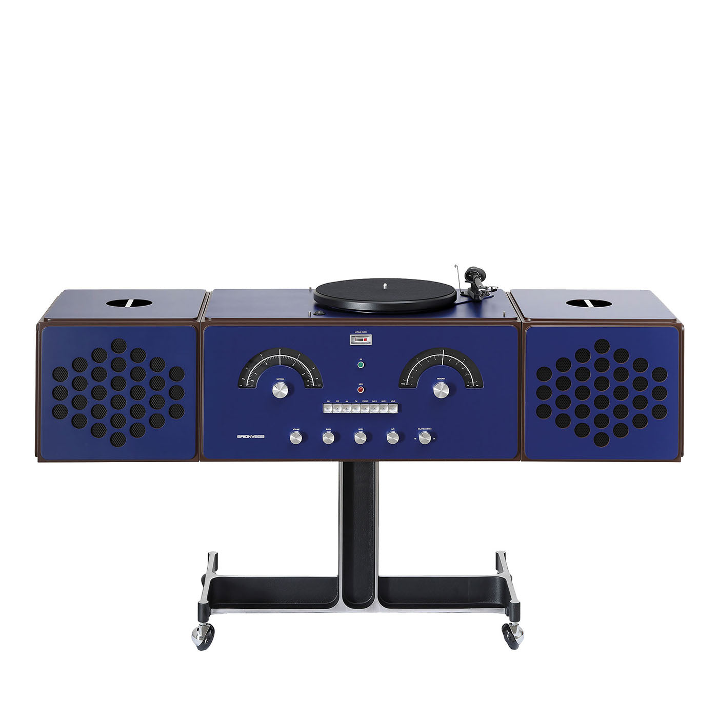 Radiofonografo RR226 azul de Achille y Pier Giacomo Castiglioni - Vista principal