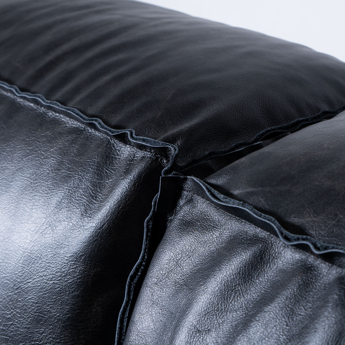 Placido Anthracite Leather Modular Sofa - Alternative view 1