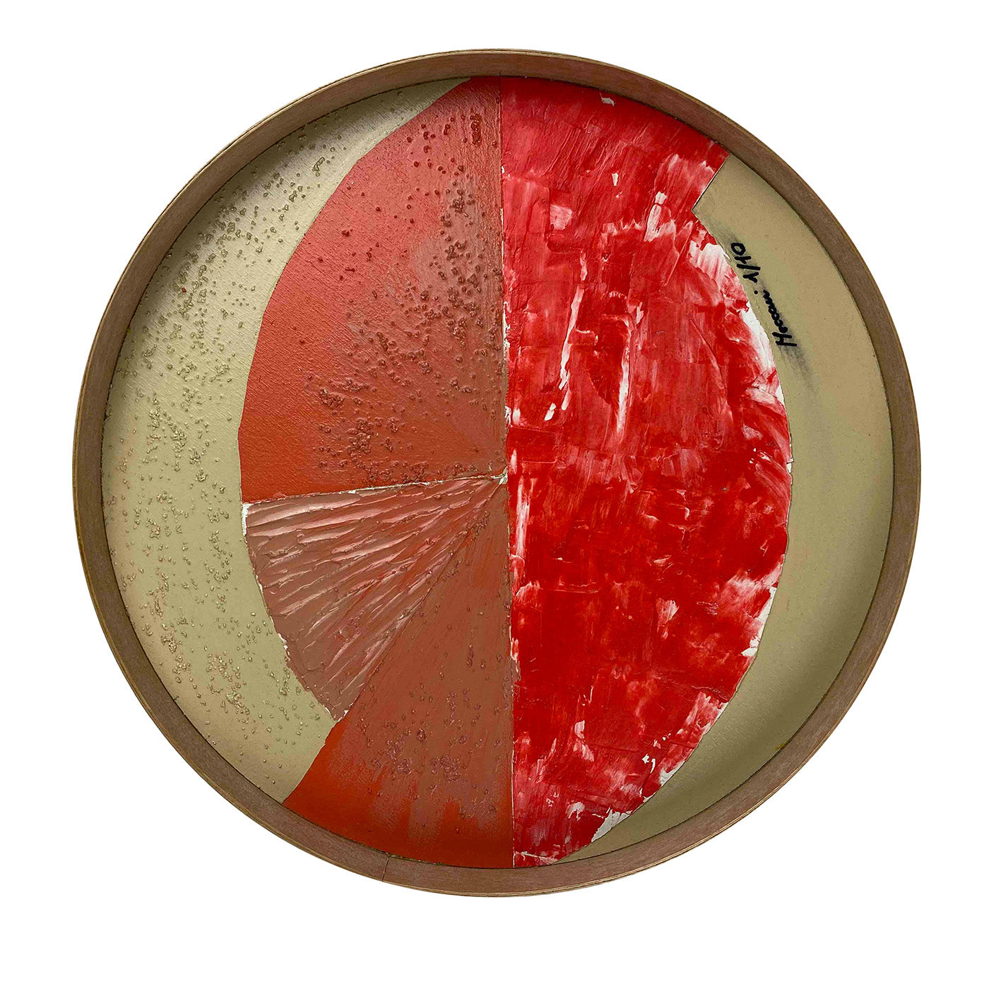T5 runde rote ablage von Meccani Studio - Hauptansicht