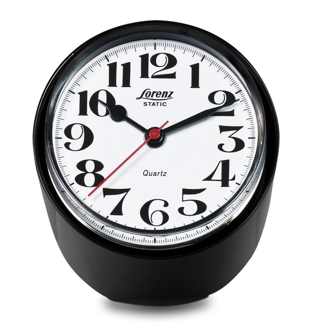 Static Black Table Clock by Richard Sapper Lorenz Static | Artemest