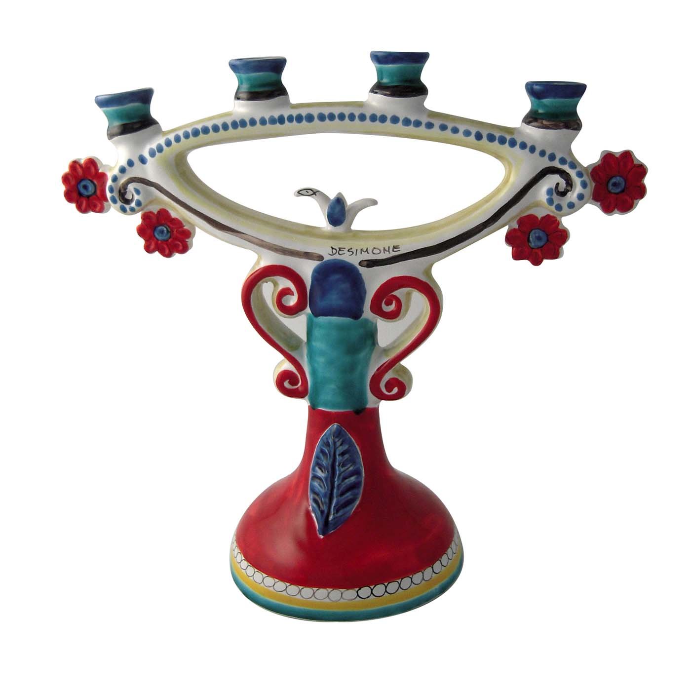 Four-arm Ceramic Candle Holder - Main view