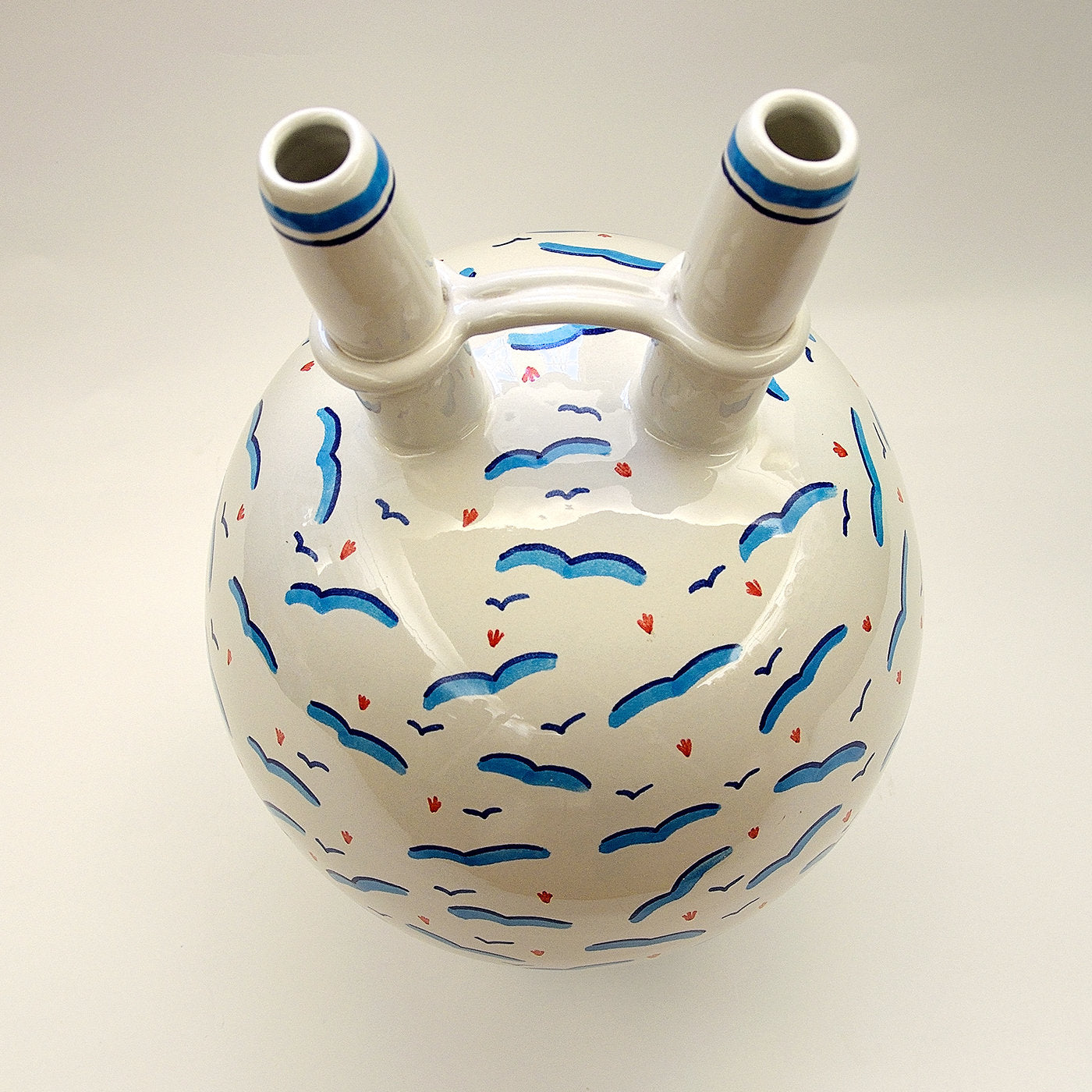 White Vase With Gulls by Ugo La Pietra - Alternative view 1