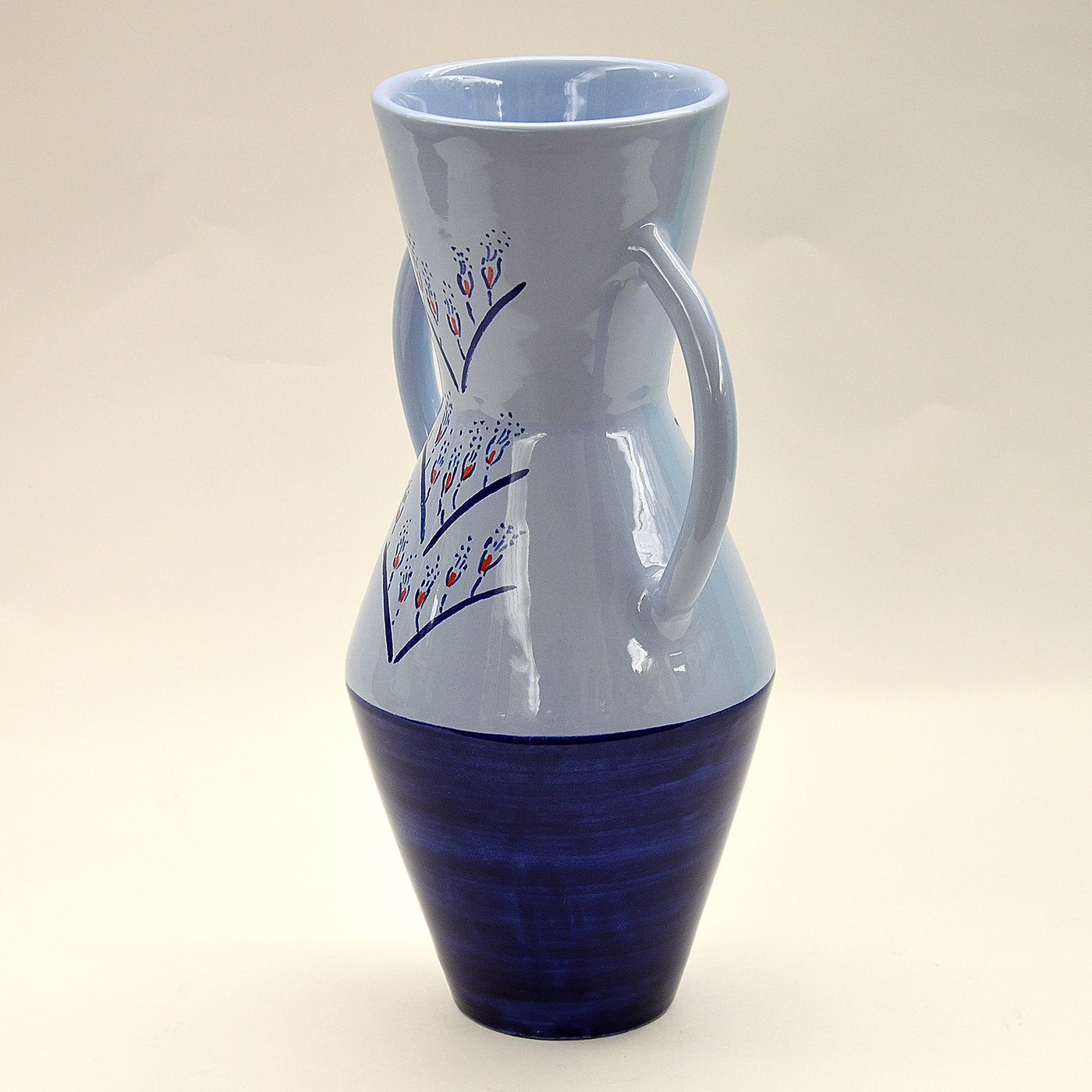 Zweifarbige blaue Vase von Ugo La Pietra - Alternative Ansicht 1