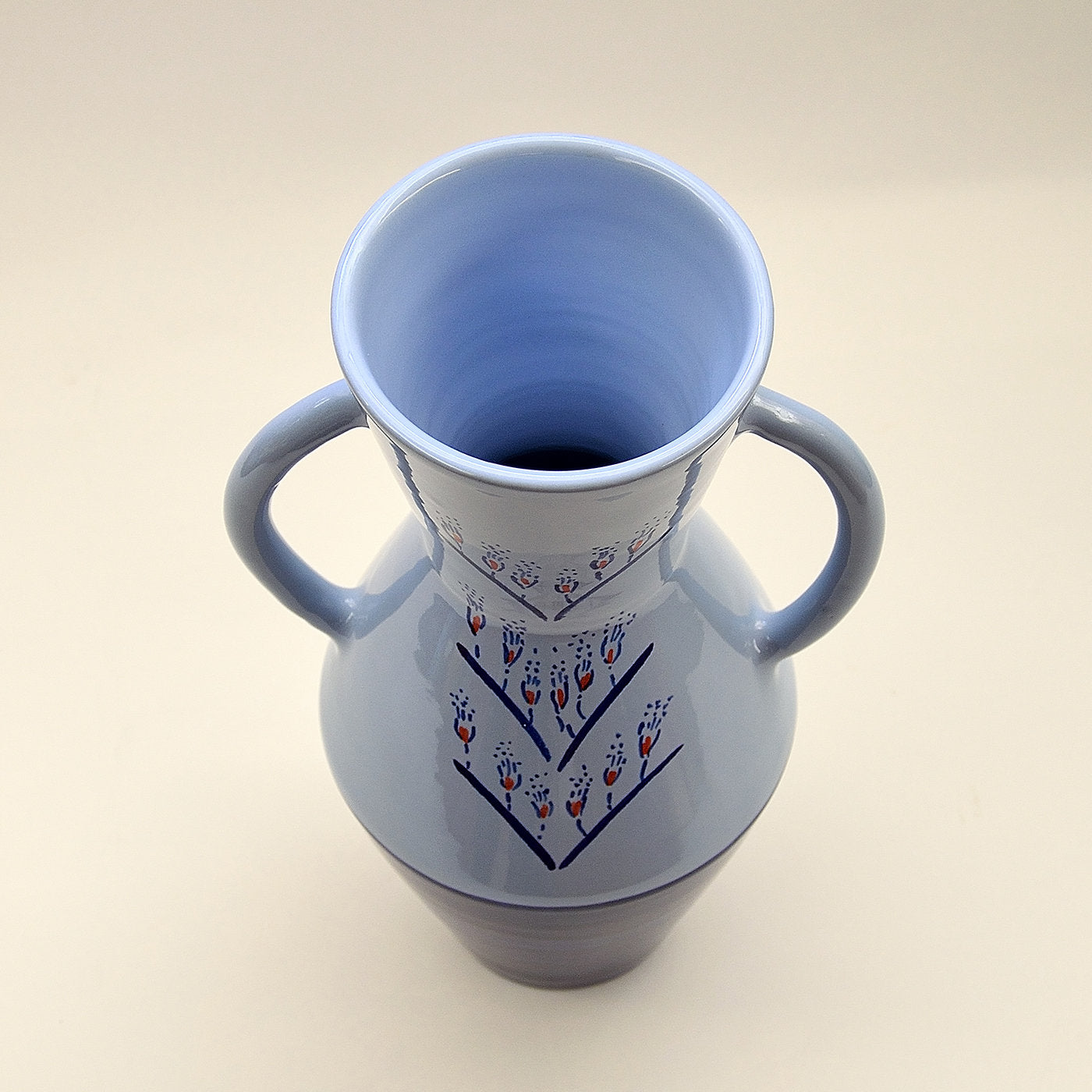 Zweifarbige blaue Vase von Ugo La Pietra - Alternative Ansicht 2