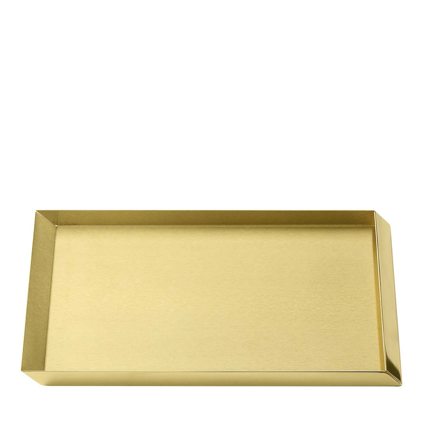 Axonometry A4 Desk Brass Tray by Elisa Giovannoni - Main view