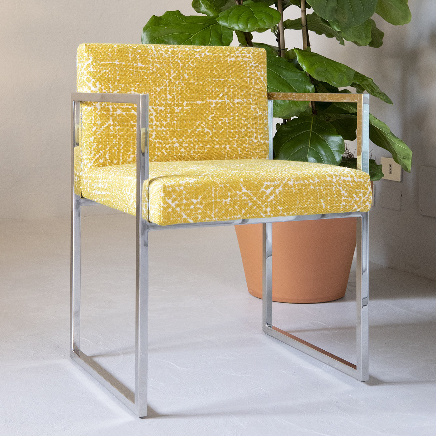 Yellow Paris Outdoor Chair by Gianna Farina & Marco Gorini - Alternative view 1