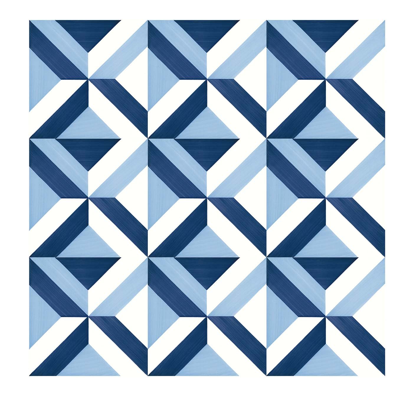 Set of 25 Tiles Blu Ponti Decoration Type 2 by Gio Ponti - Main view