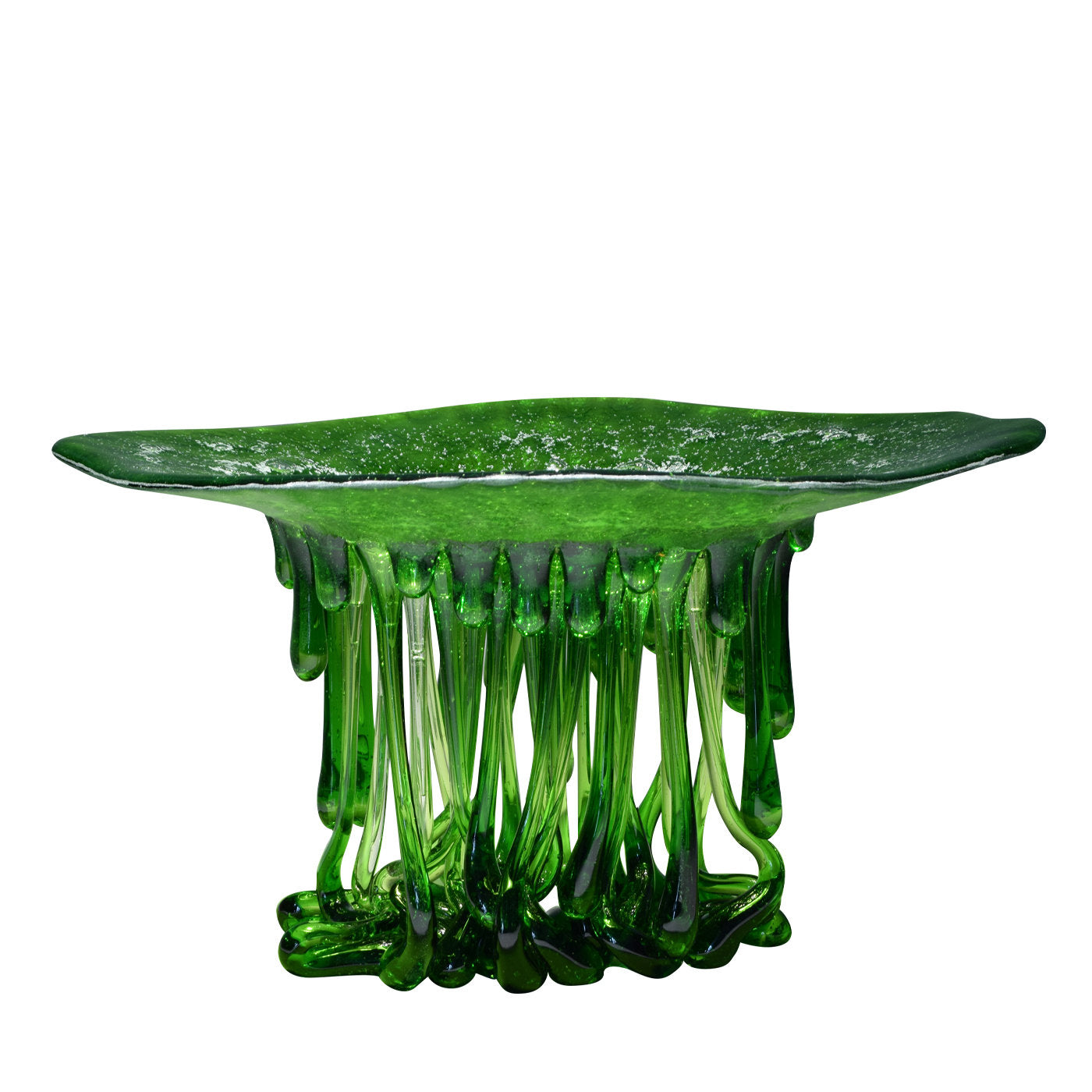 Escultura de cristal de Murano verde alga - Vista principal
