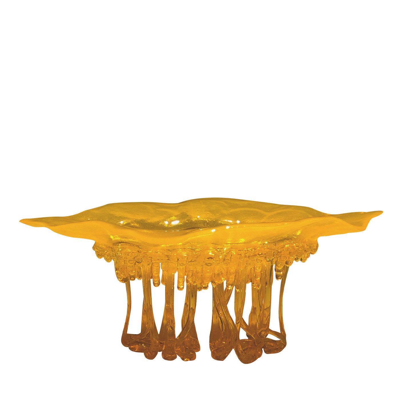 Goldener Tropfen Muranoglas-Skulptur - Hauptansicht