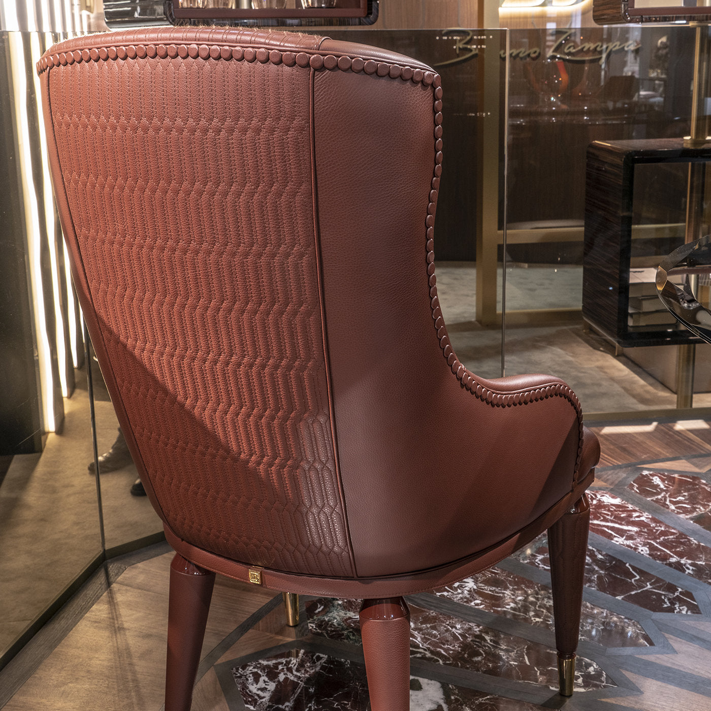 Diletta dining chair with armrests - Alternative view 2