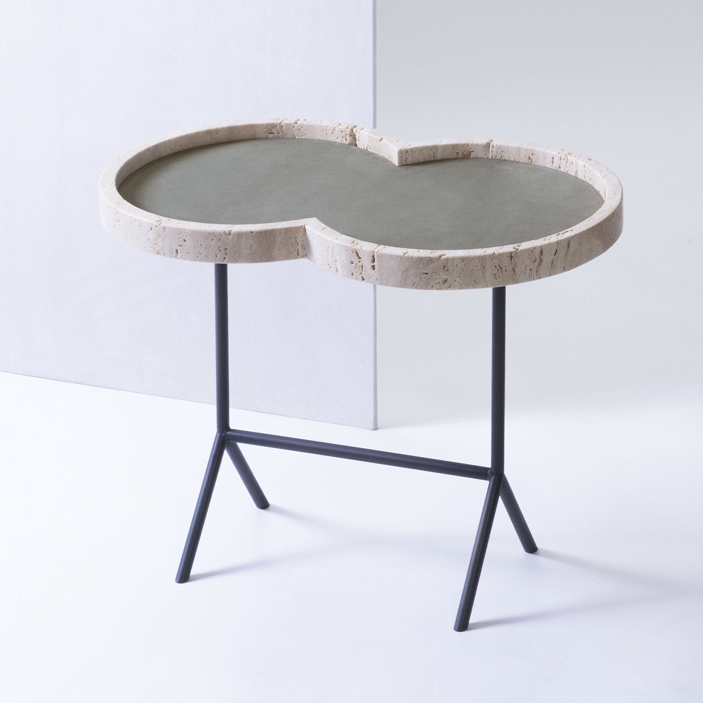 Eight Occasional Table with Travertino Top - Alternative view 1