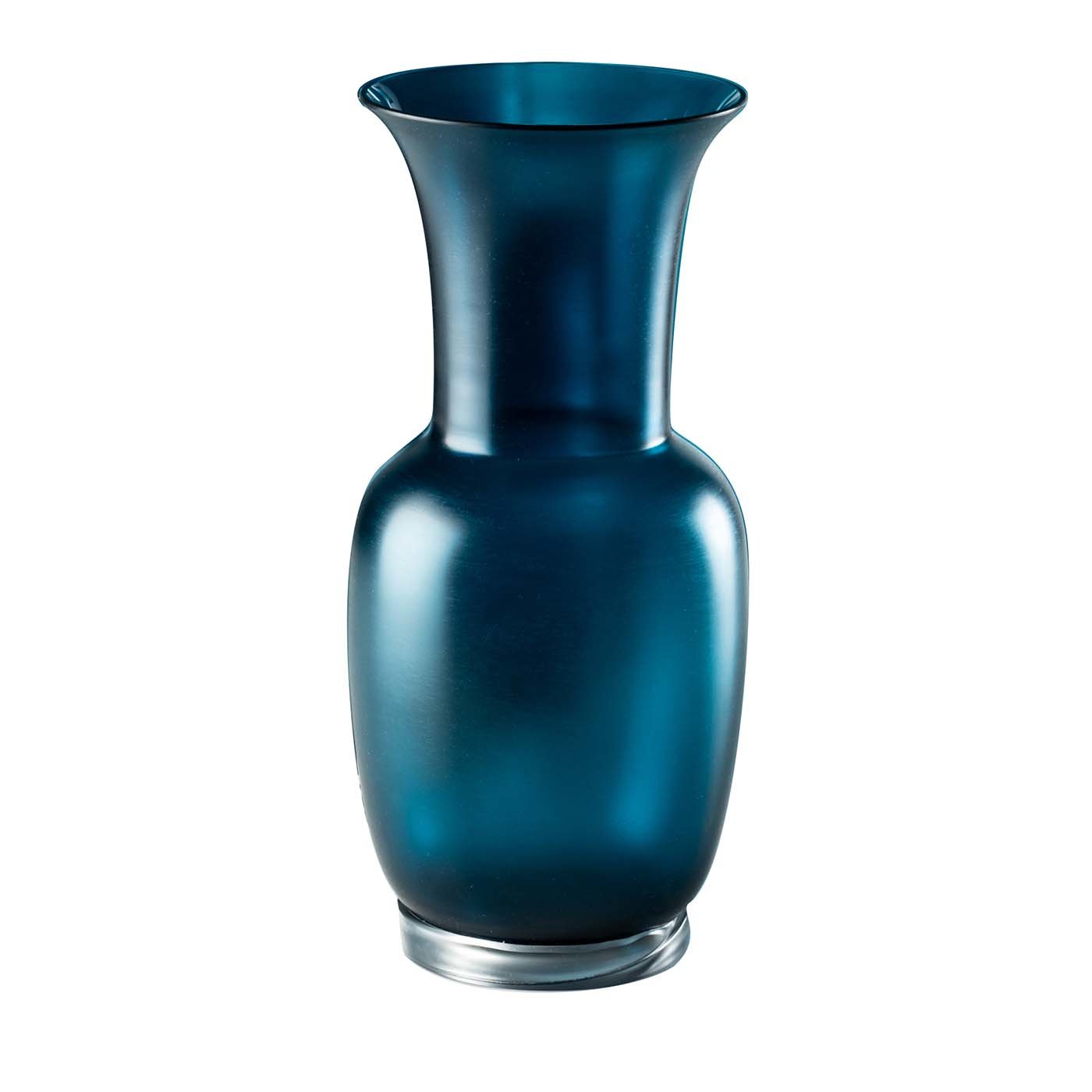 Small Satin Blue Vase