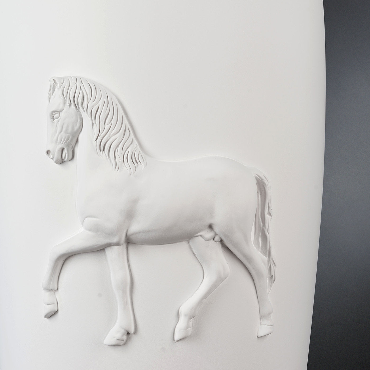 Obice Pferd Weiße Vase - Alternative Ansicht 3