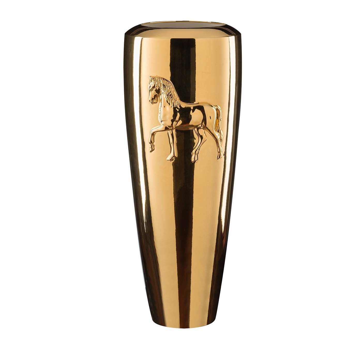 Obice Horse Gold Vase - Hauptansicht