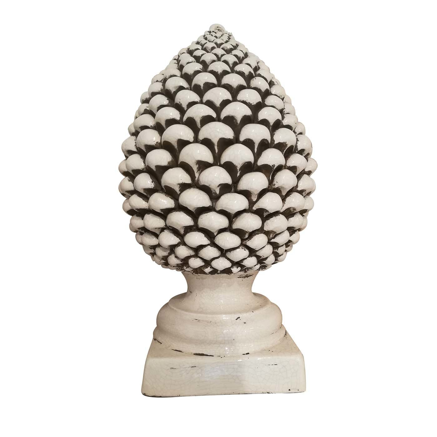 Escultura de cono de pino blanco - Vista principal