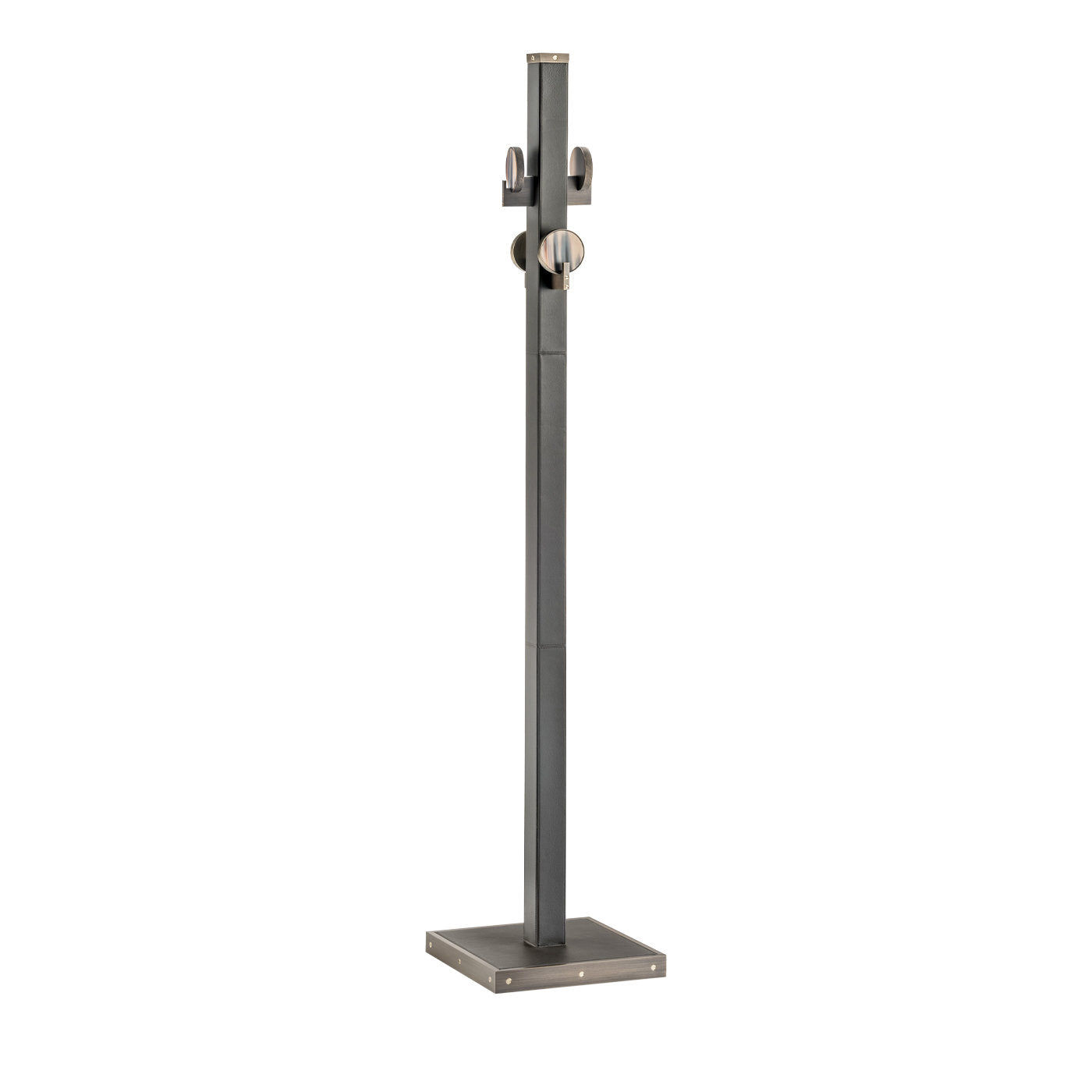 Brown Leather Coat Stand - Main view