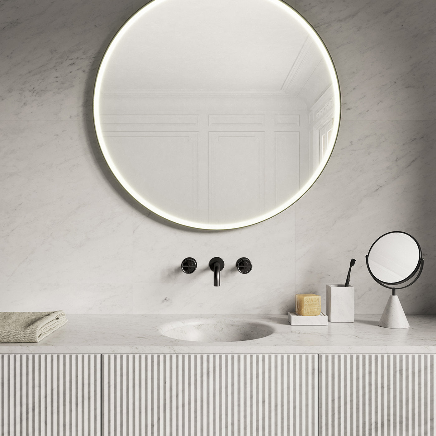 Miroir rond Mirari par Elisa Ossino - Vue alternative 1