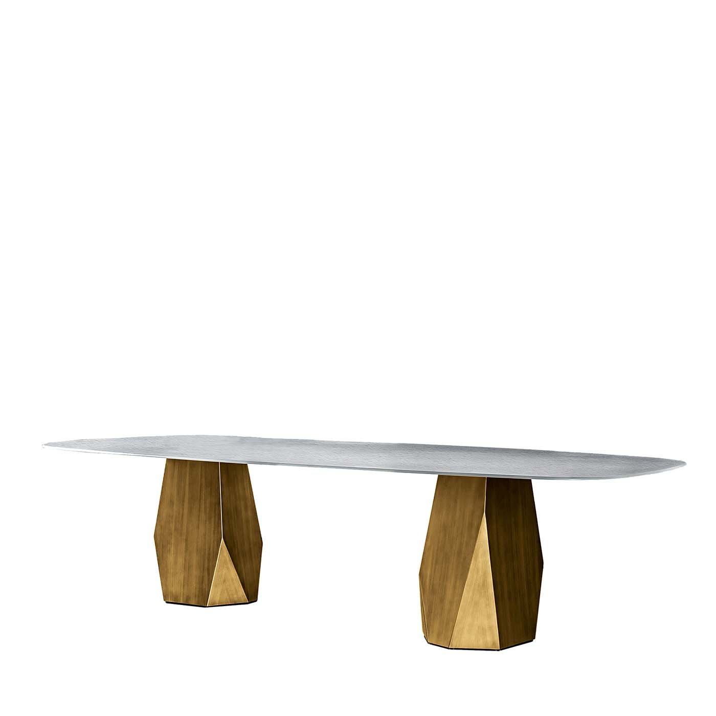 Deod Brass Table with Materia Top - Main view