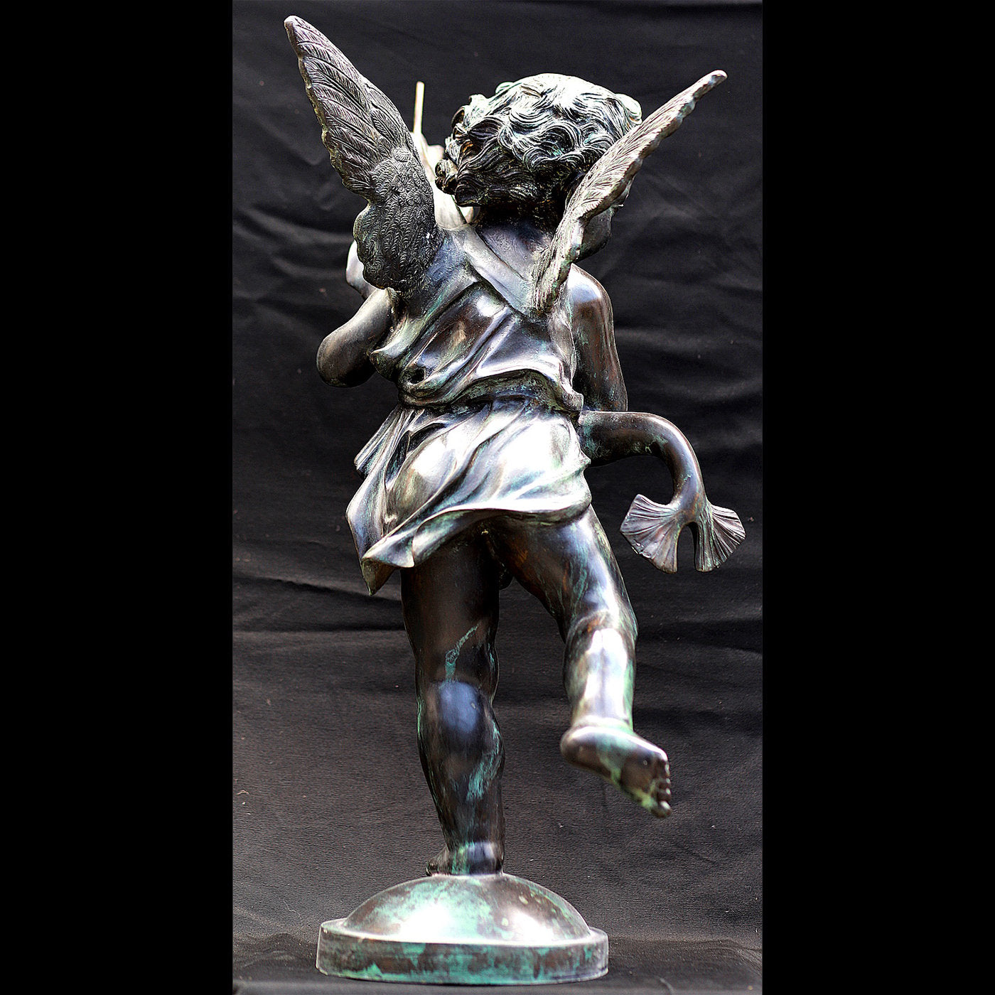 Putto with Dolphin Sculpture - Alternative view 2