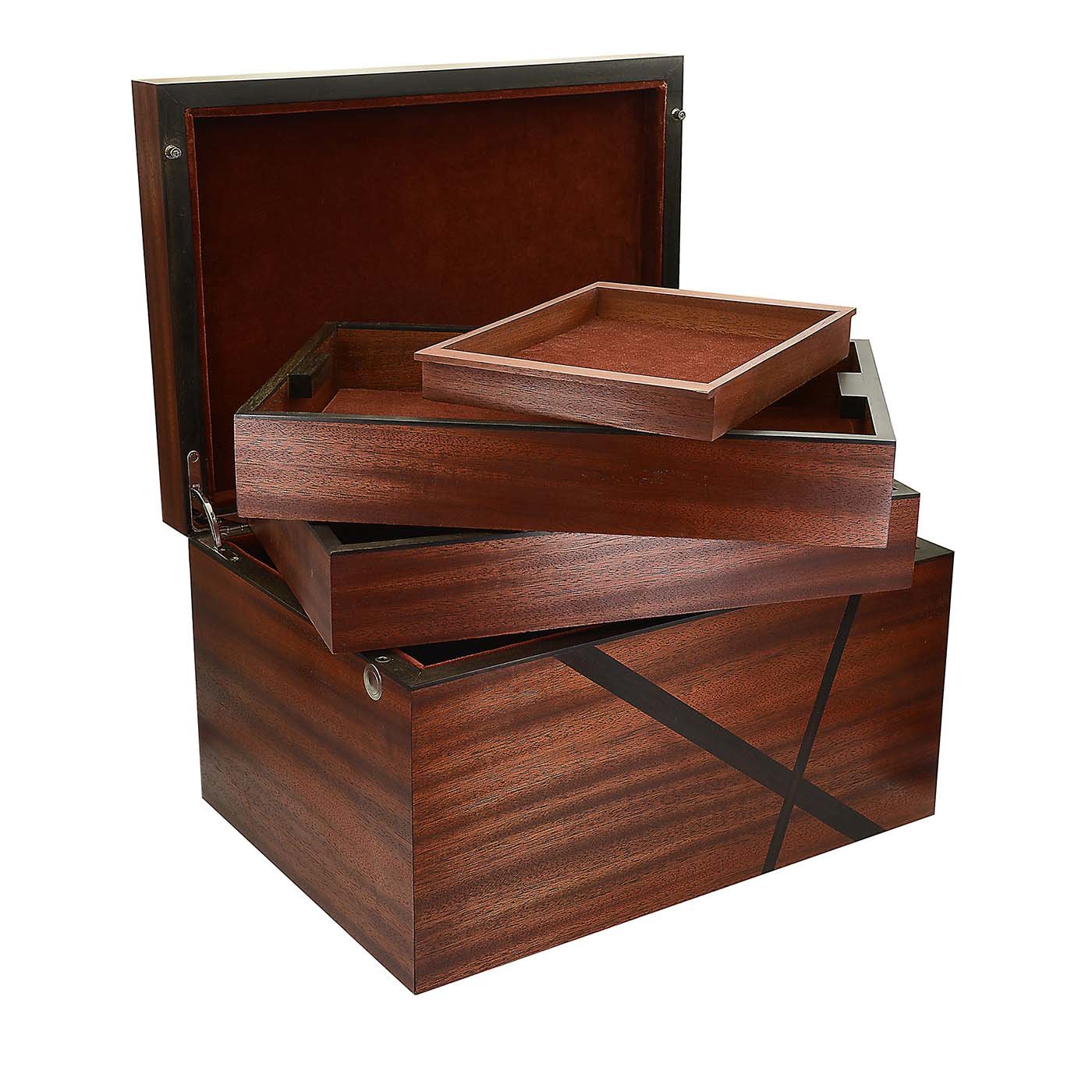 Mahogany and Ebony Box Stefano Raffa | Artemest