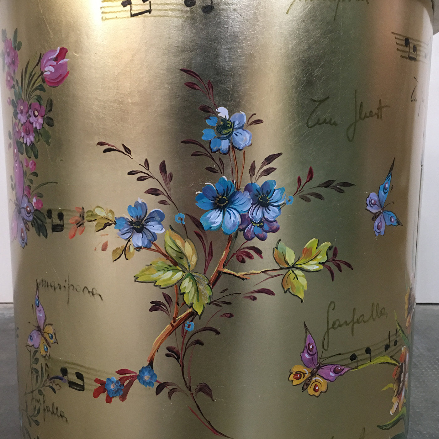 Curved Bedside Hand Painted Table - Alternative view 3