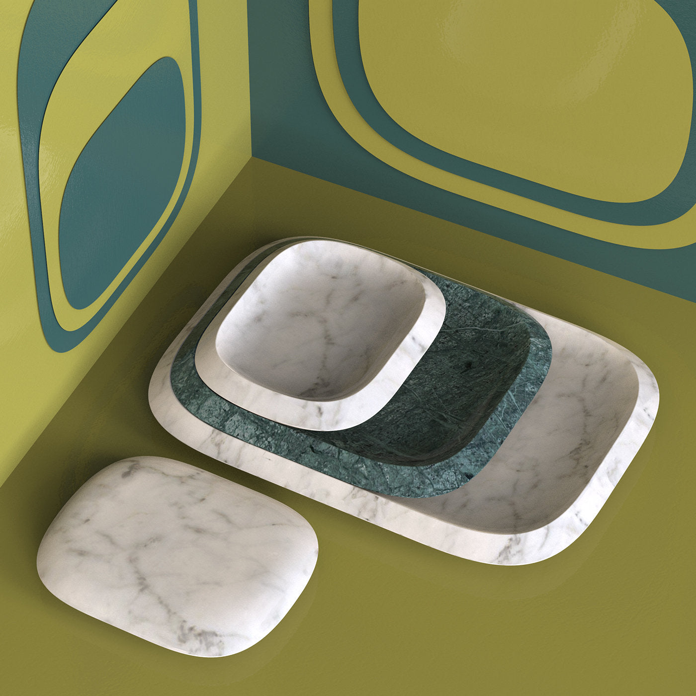 Piatti da antipasto in marmo Orte di Claesson Koivisto Rune - Vista alternativa 1