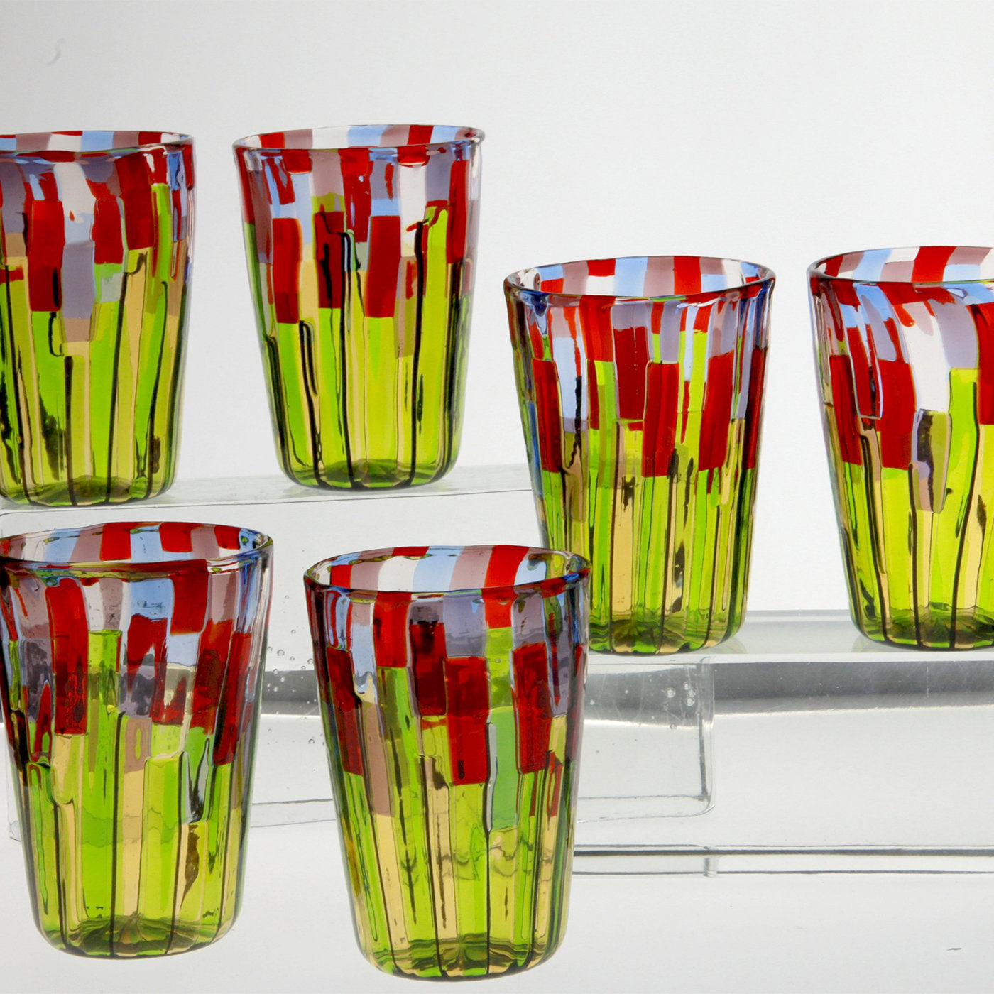 Set of 6 Blooming Field with Poppies and Lavender Tumblers - Alternative view 4