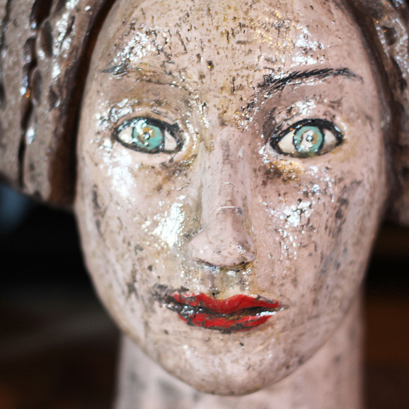 Blue-Eyed Woman Sculptural Vase - Alternative view 2