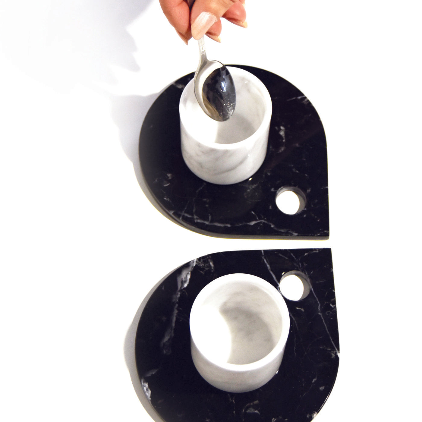 Set of 2 Espresso Cups and Saucers - Alternative view 2