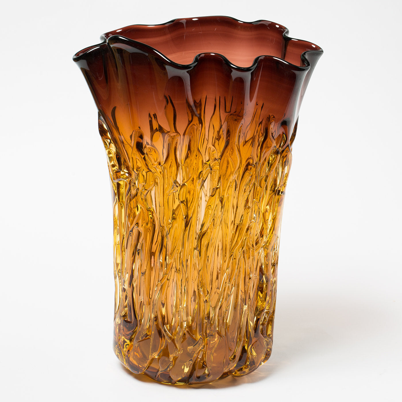 Tall Amber Topaz Vase  - Alternative view 1