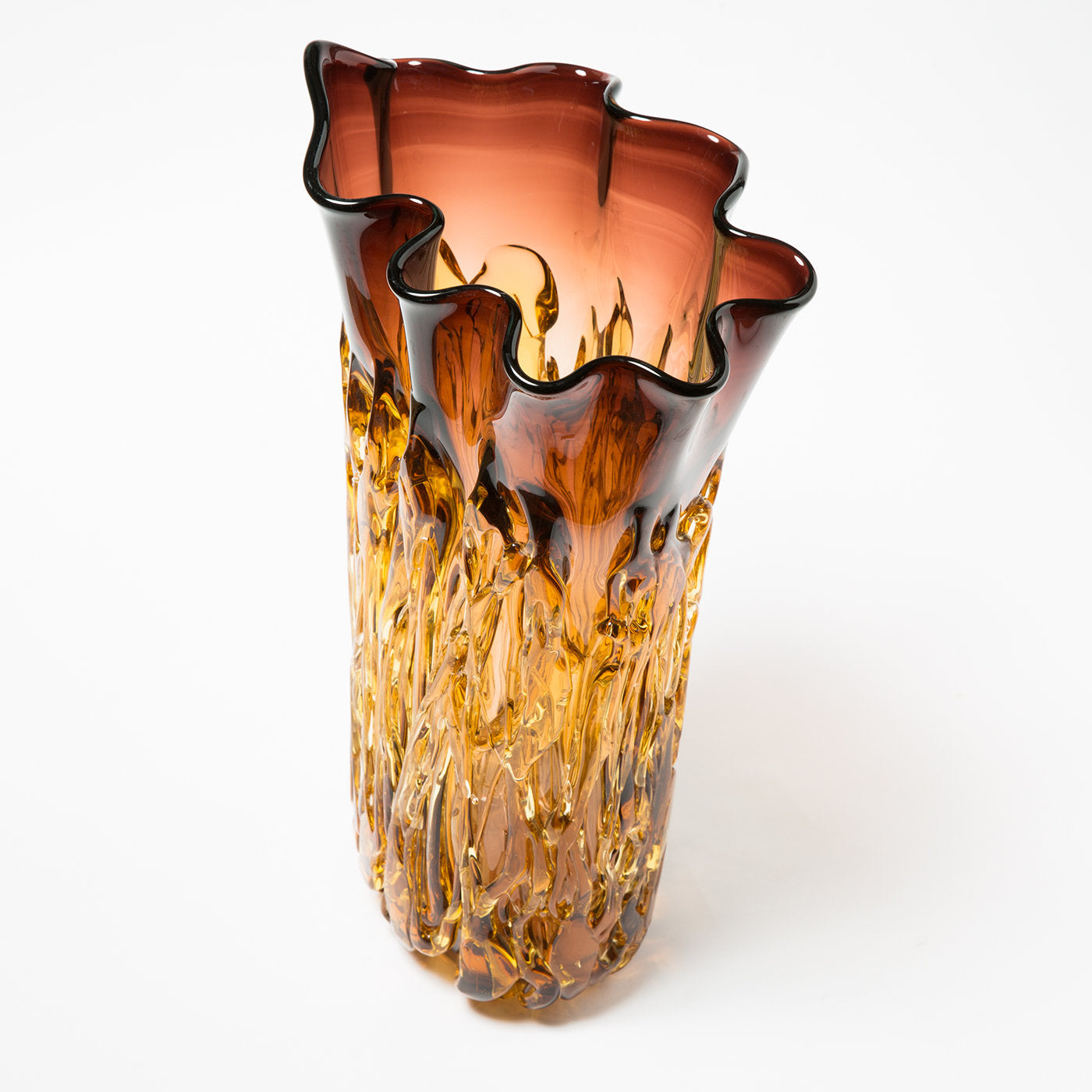 Tall Amber Topaz Vase  - Alternative view 2