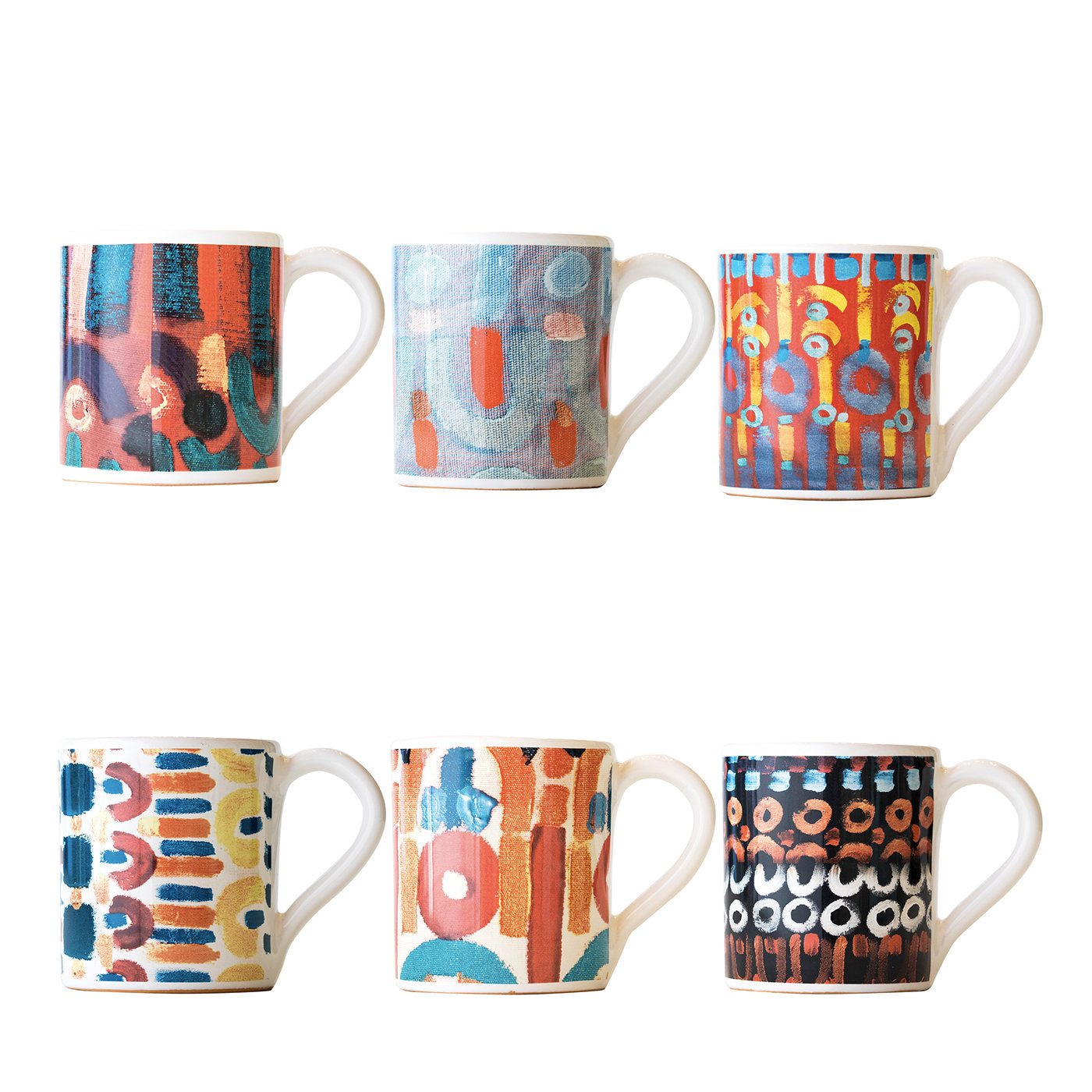 Set de 6 mugs Colores - Vue principale