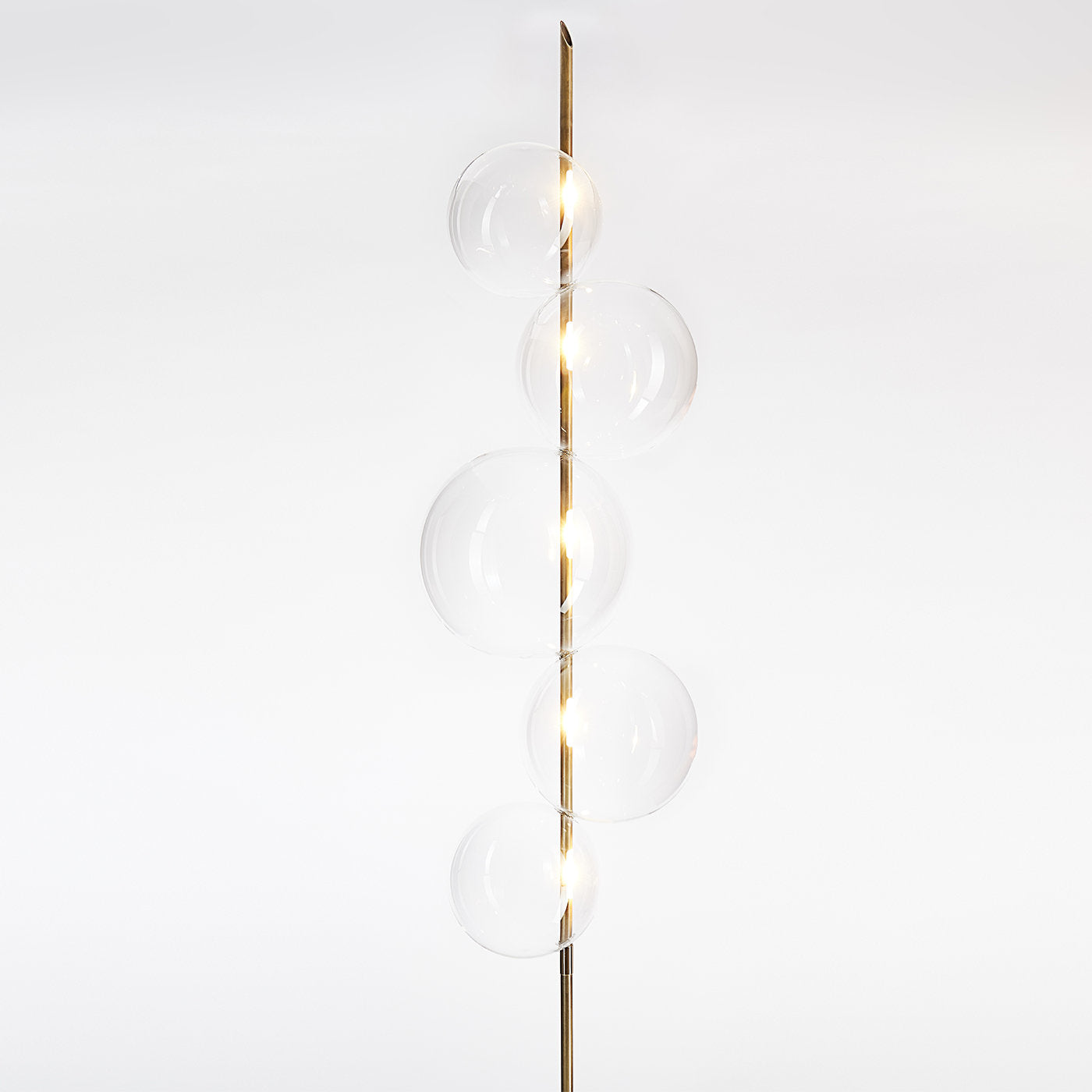 Grandine Five-Light Aged Brass Floor Lamp - Alternative view 1