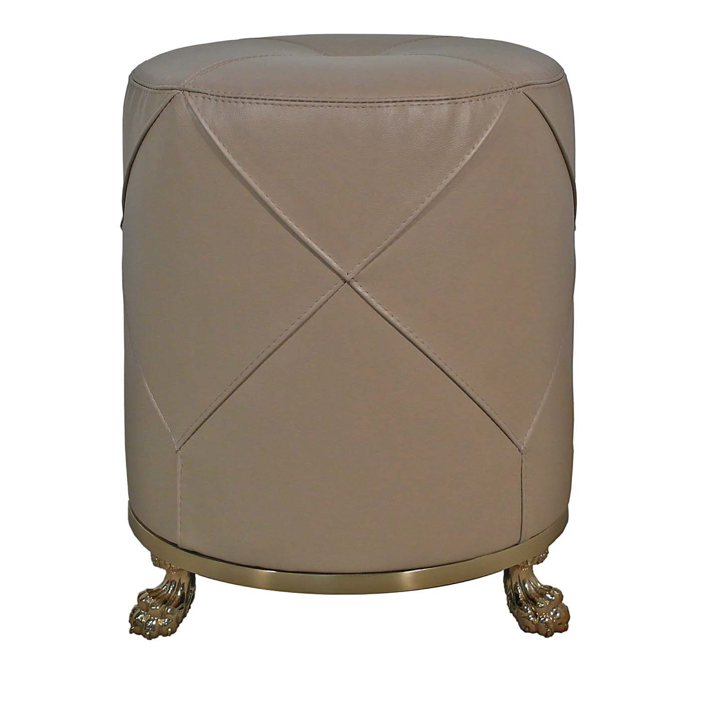 Leather Footstool - Main view