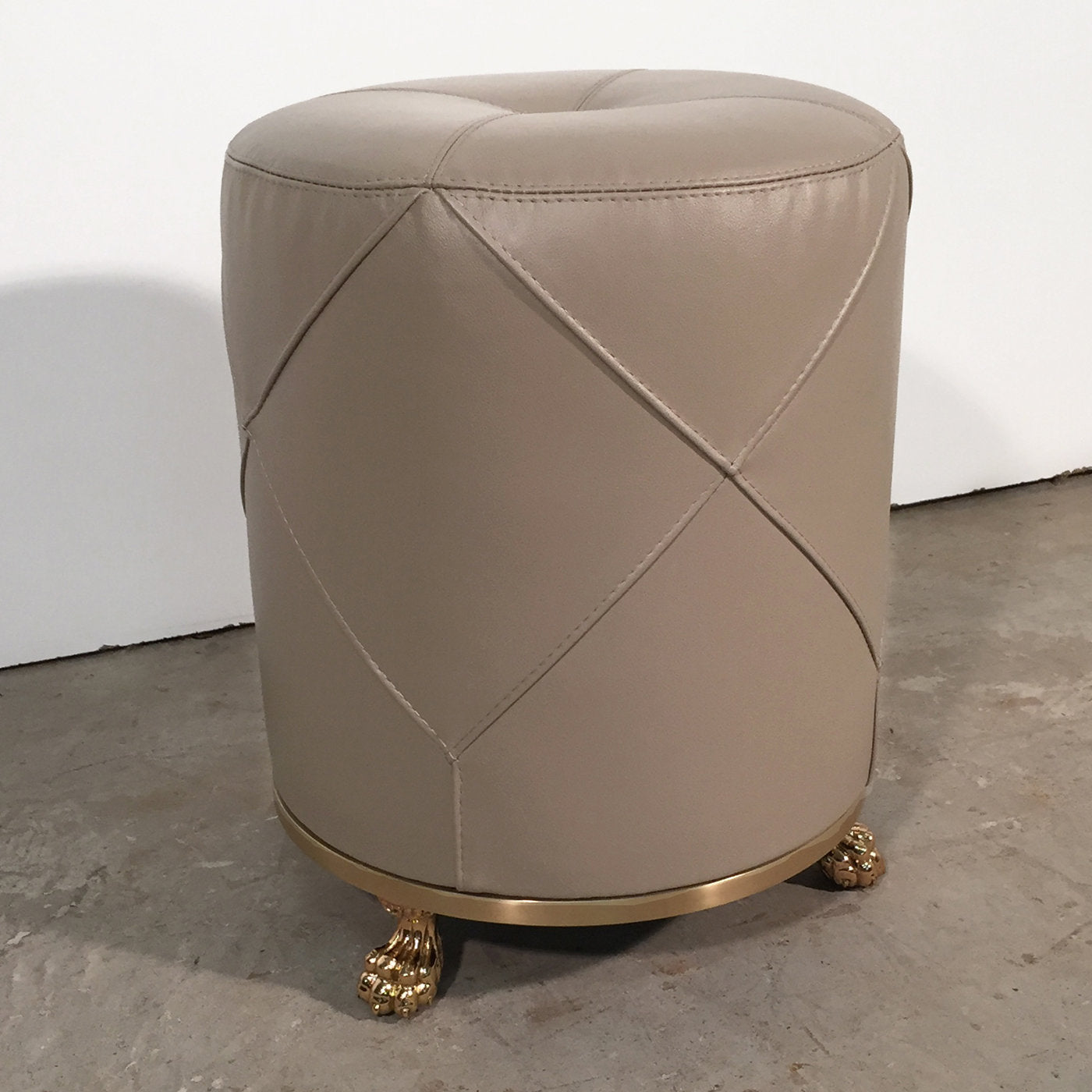 Leather Footstool - Alternative view 1