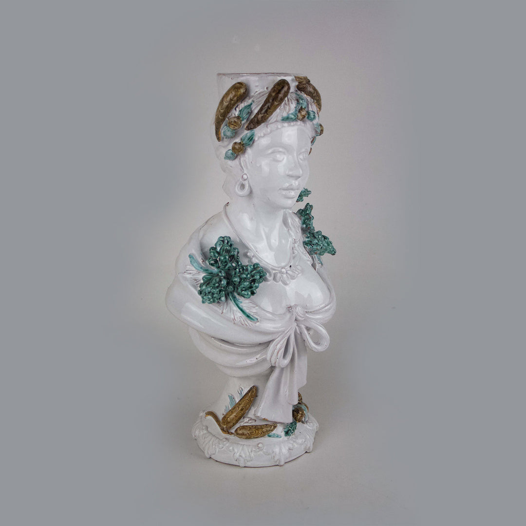 Winter Ceramic Bust Sculpture Alessandro Iudici | Artemest