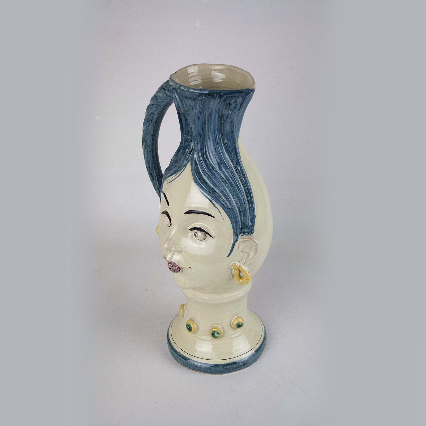 Blue-Haired Woman Ceramic Jug - Alternative view 2