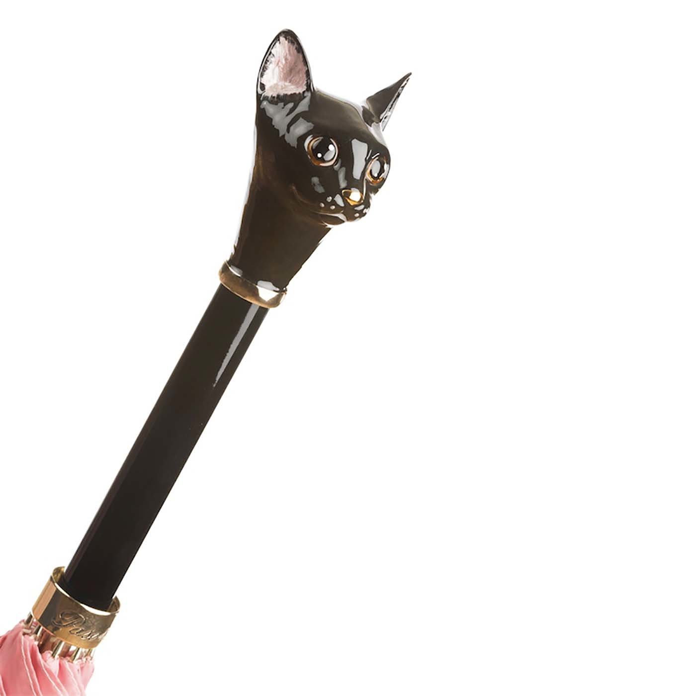 Pink Umbrella With Cat Handle - Alternative view 2